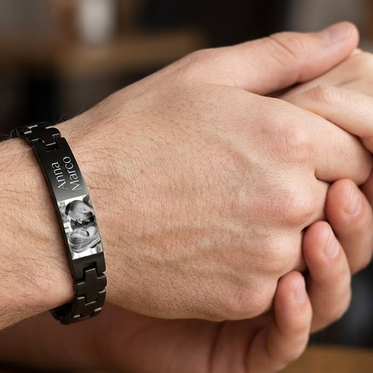 Bracciale uomo con foto