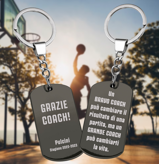 Portachiavi Black Tag "COACH"