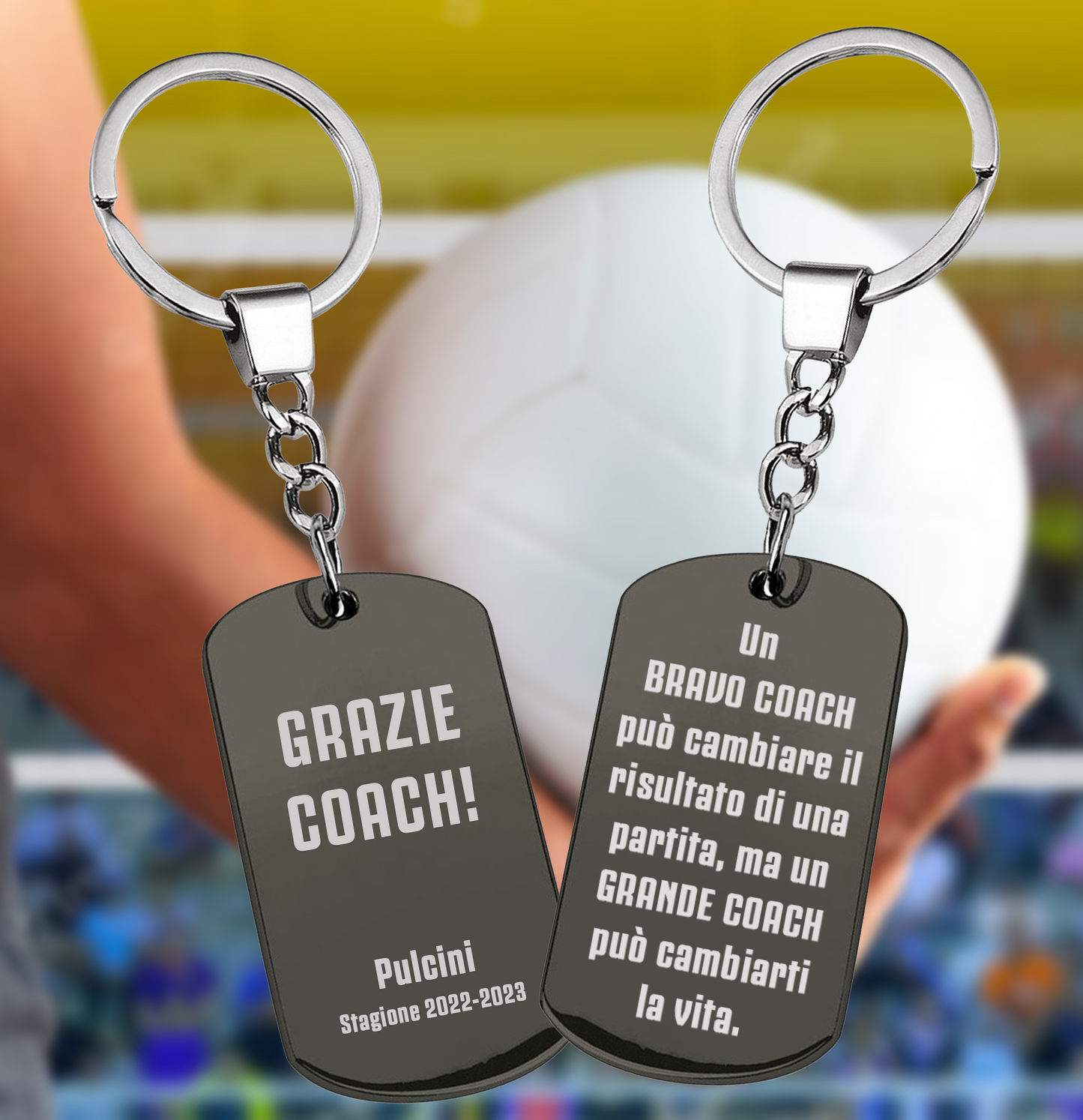 Portachiavi Black Tag "COACH"