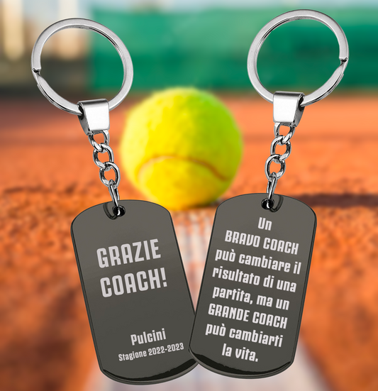 Portachiavi Black Tag "COACH"