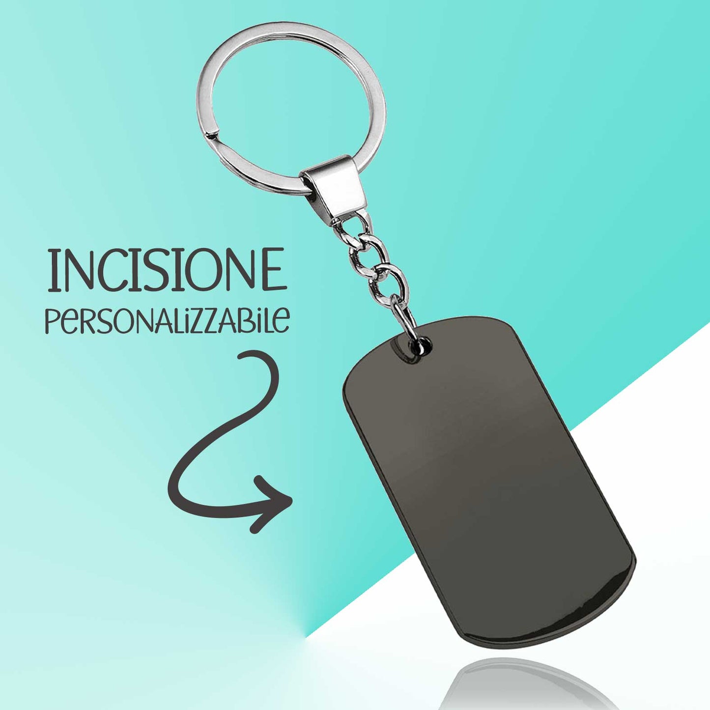 Portachiavi military gunmetal