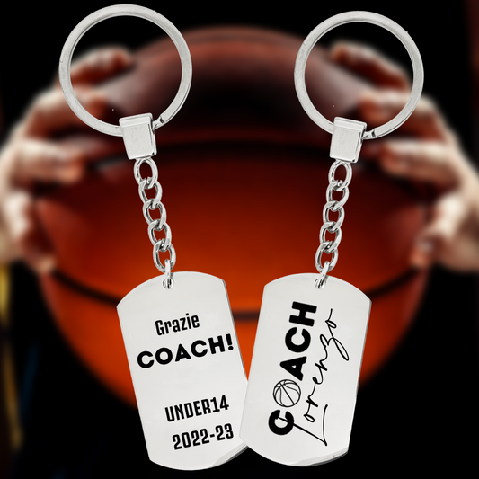 Portachiavi Tag "COACH" Basket