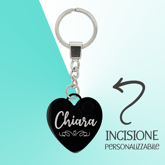 Portachiavi NY Heart black Big