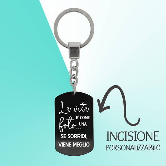 Portachiavi Military black Big