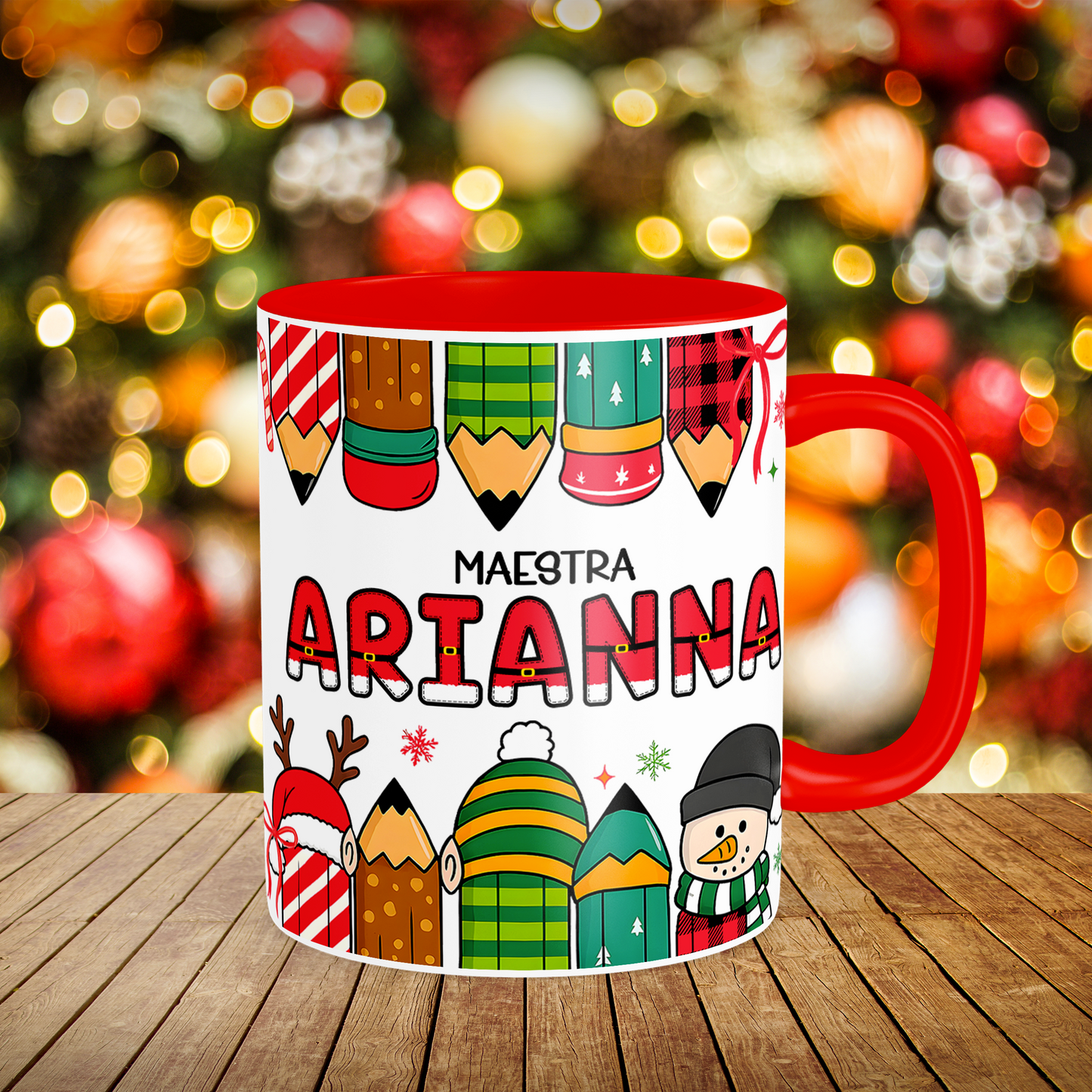 Tazza "Matite Maestra Natale"