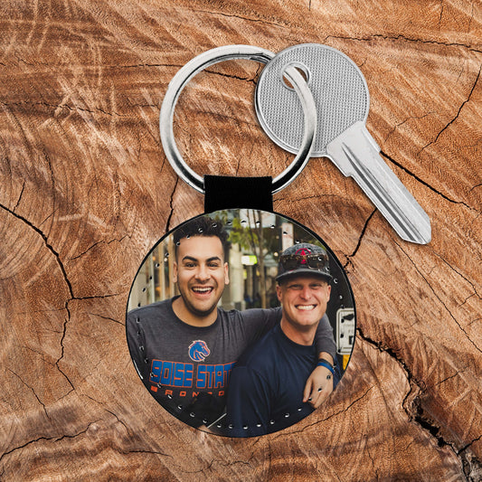 Portachiavi Tondo Ecopelle