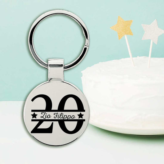 Portachiavi "compleanni speciali con nome"