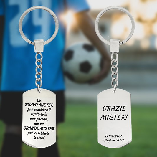 Portachiavi "Tag" Allenatore Calcio