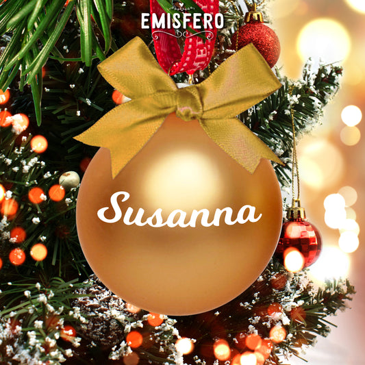 Pallina per albero di natale personalizzata con nome