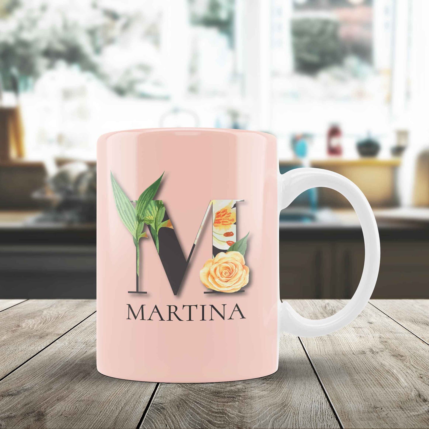 Tazza Iniziali Flowers