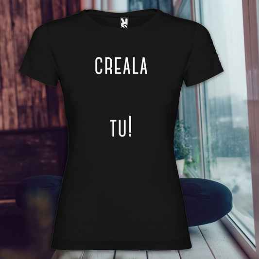 T-Shirt Donna Black con scritta