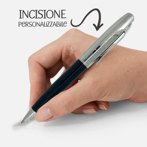 Penna nera cromata lucida