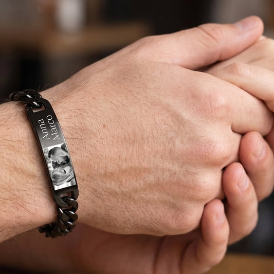 Bracciale uomo con foto