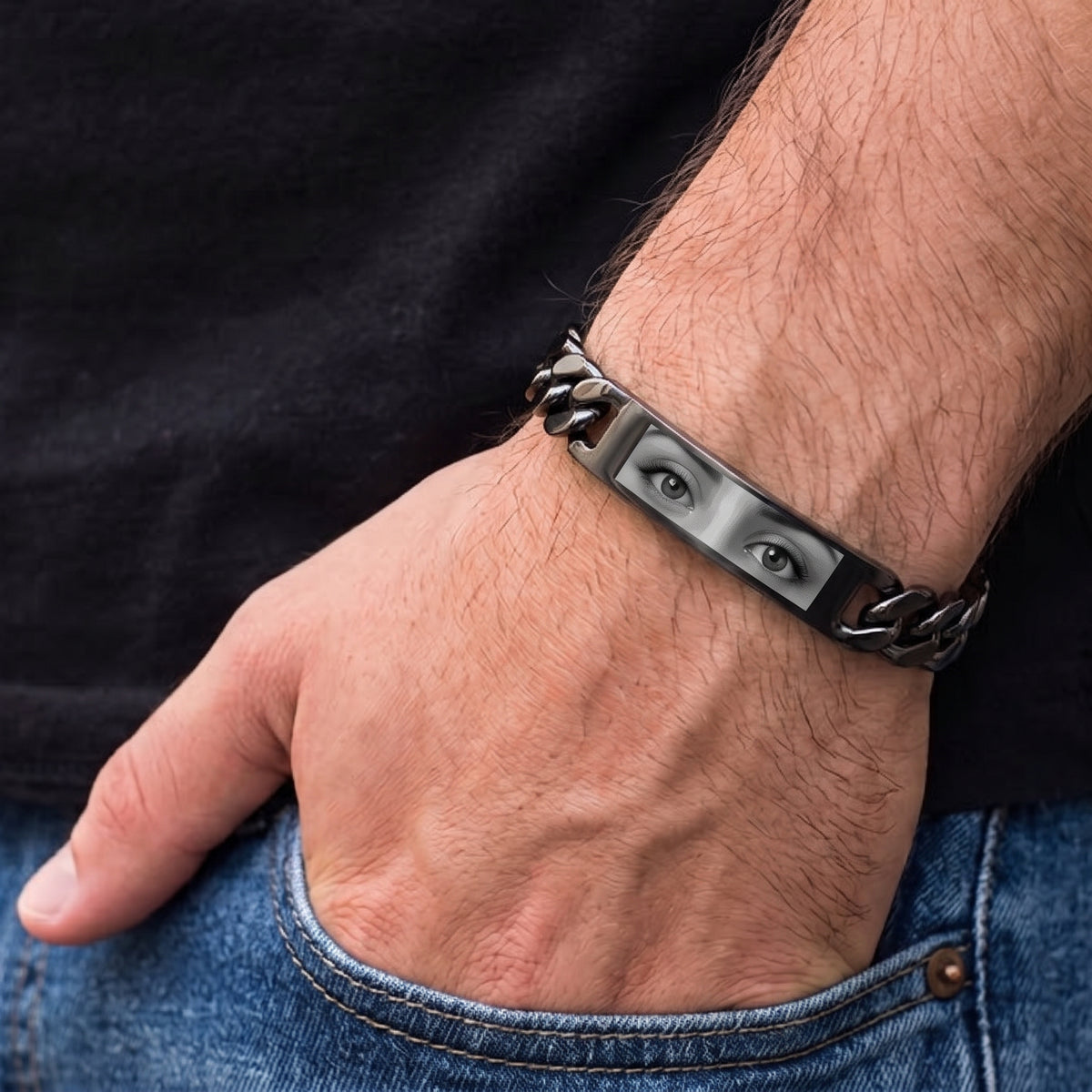 Bracciale uomo con foto