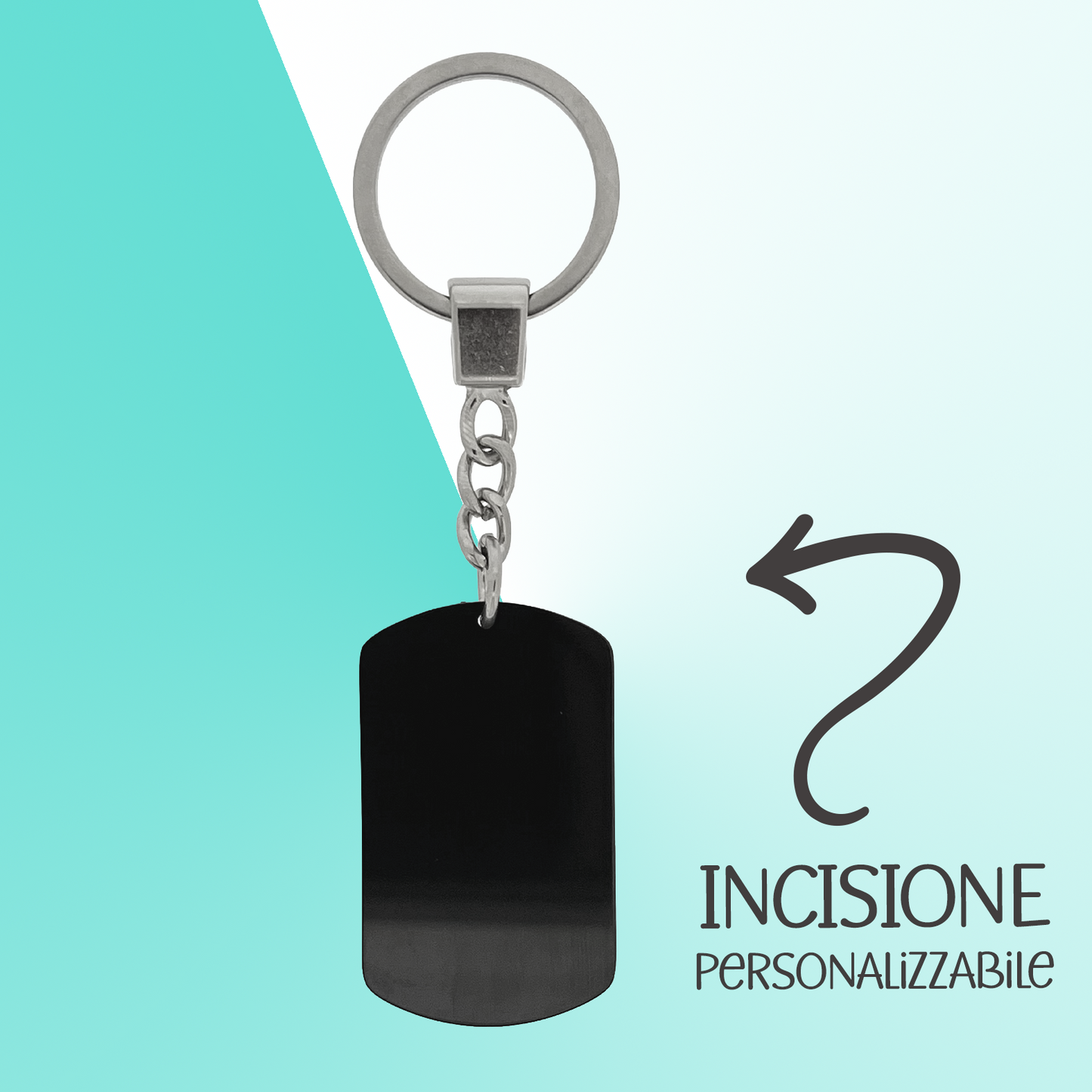 Portachiavi Military black Big