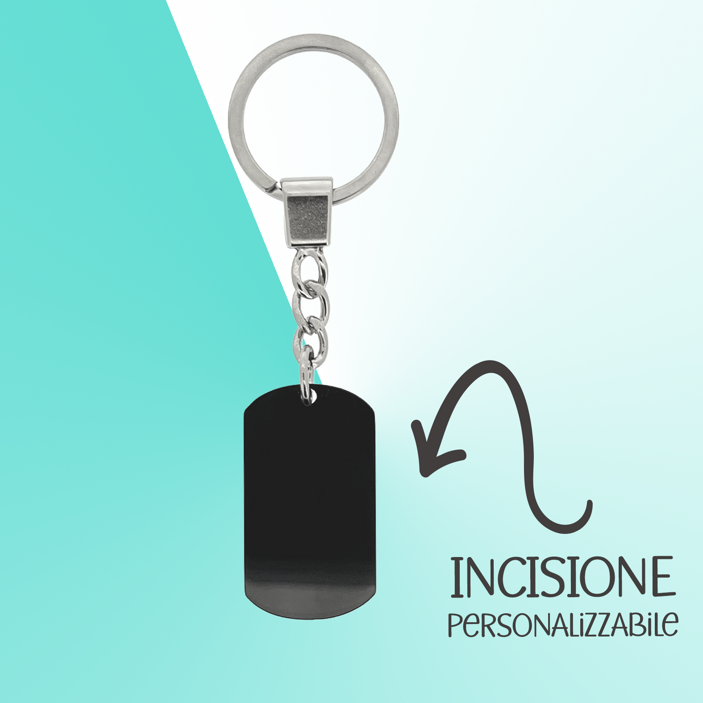 Portachiavi Military black Small