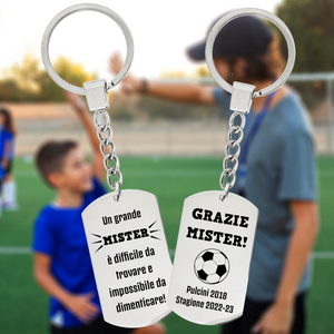 Portachiavi Tag "Grande Mister" allenatore calcio