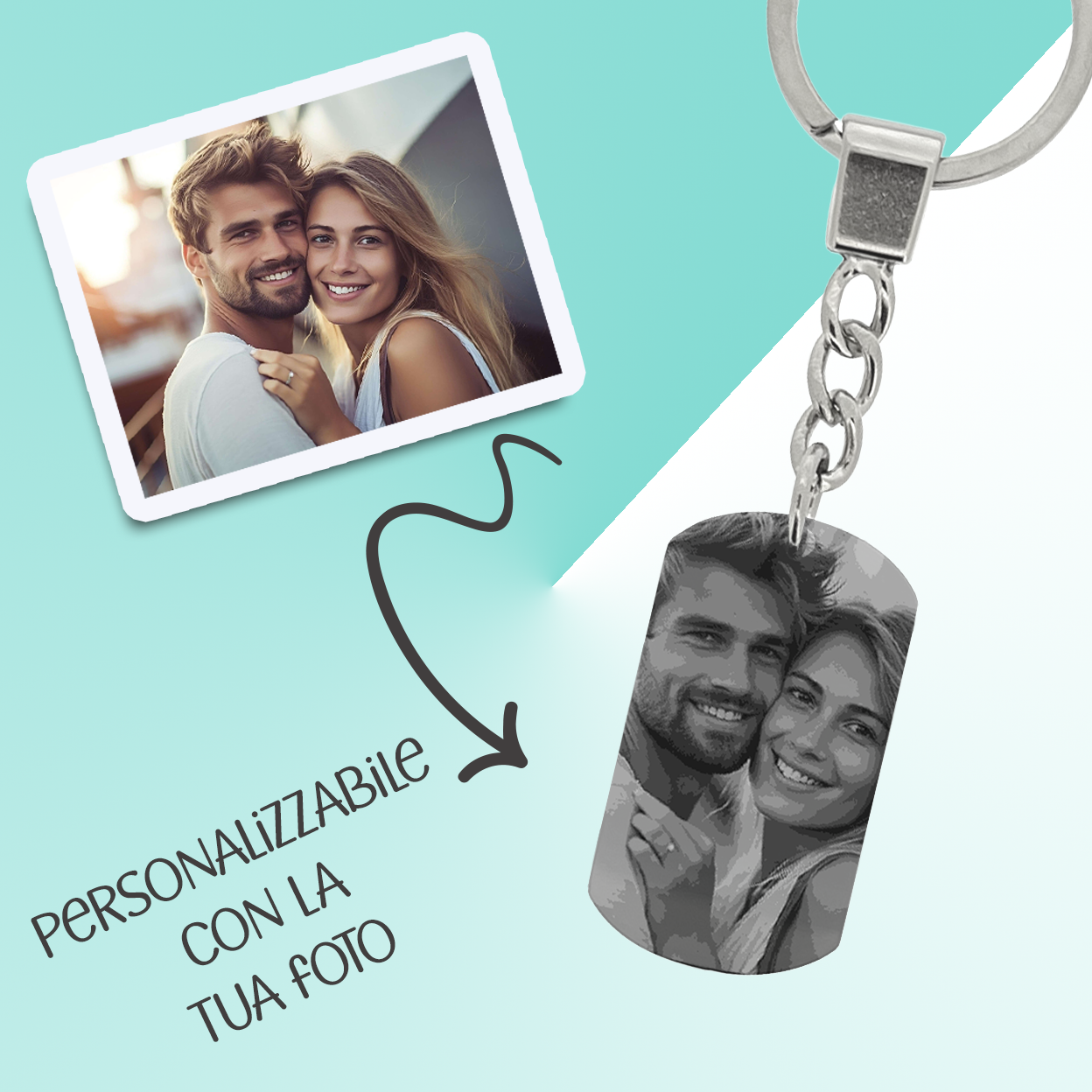 Portachiavi Military black Small