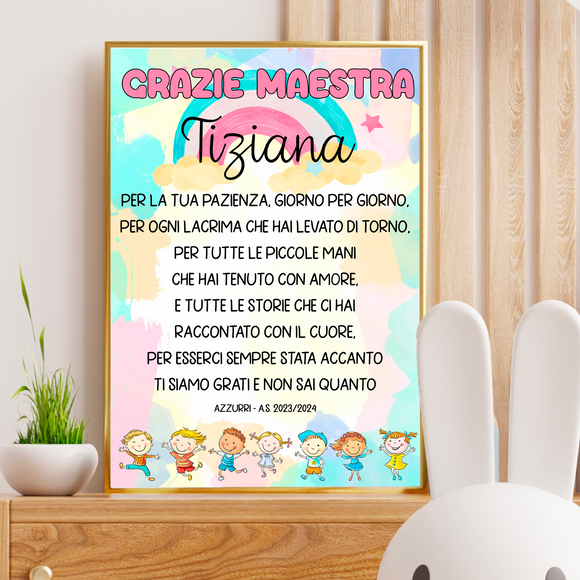 Quadro maestra Rainbow