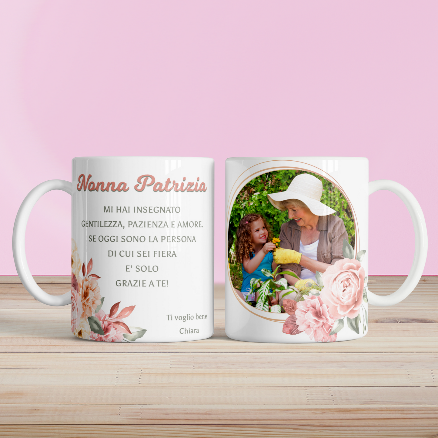 Tazza Floreale Nonna