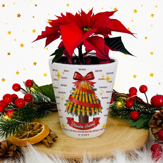 Vaso maestra Albero di Natale