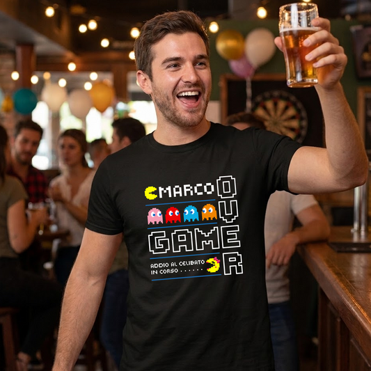 T-Shirt “Game Over” Addio al Nubilato/Celibato (Sposo/Sposa)
