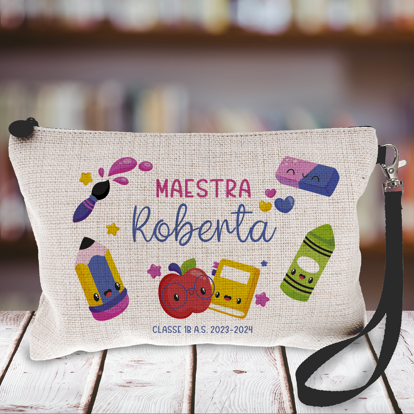 Pochette "School Objects Kawaii"