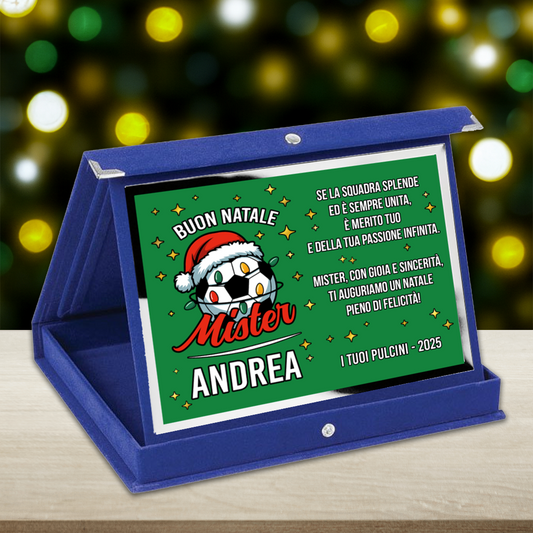 Targa Buon Natale Mister