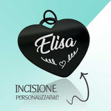 Collana cuore "New York" Black L