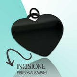 Collana cuore "New York" Black L
