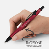 Penna personalizzabile con clip nera