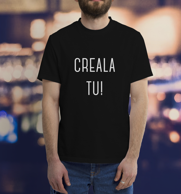 T-Shirt uomo Black con scritta