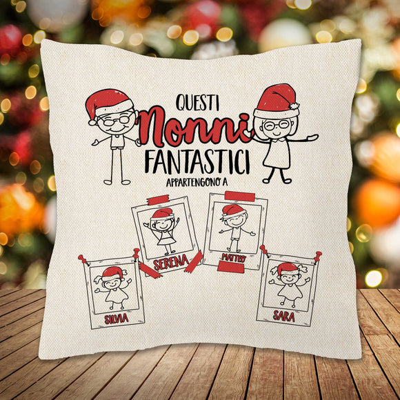 Cuscino Canvas Appartiene a...CHRISTMAS