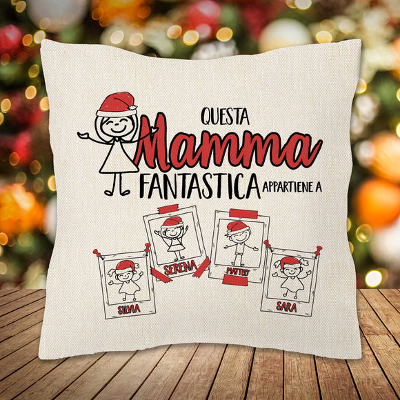 Cuscino Canvas Appartiene a...CHRISTMAS