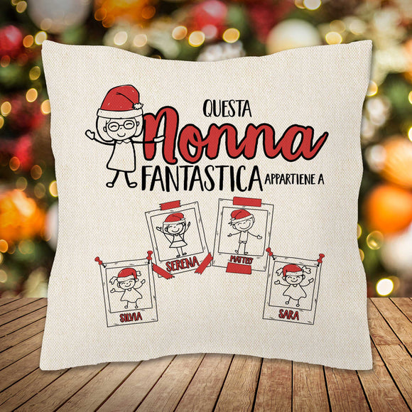 Cuscino Canvas Appartiene a...CHRISTMAS