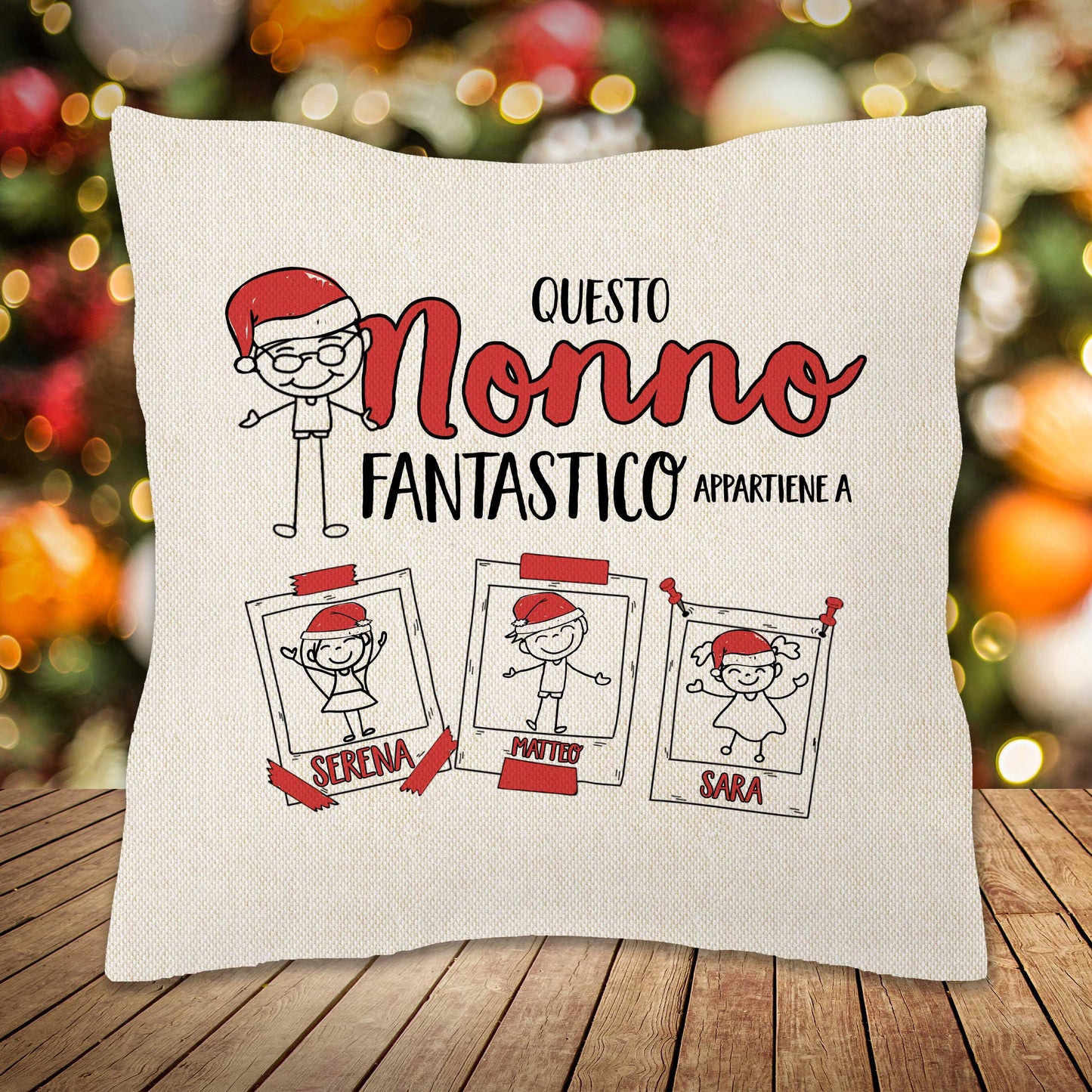 Cuscino Canvas Appartiene a...CHRISTMAS