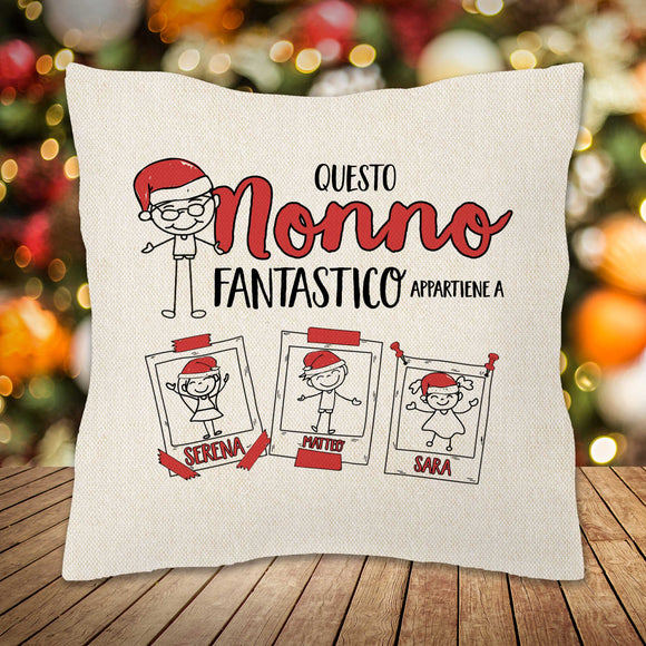 Cuscino Canvas Appartiene a...CHRISTMAS