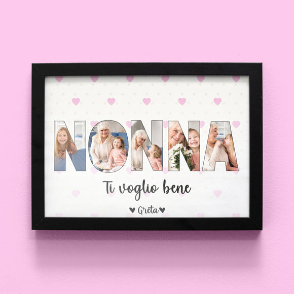 Quadro NONNI con foto