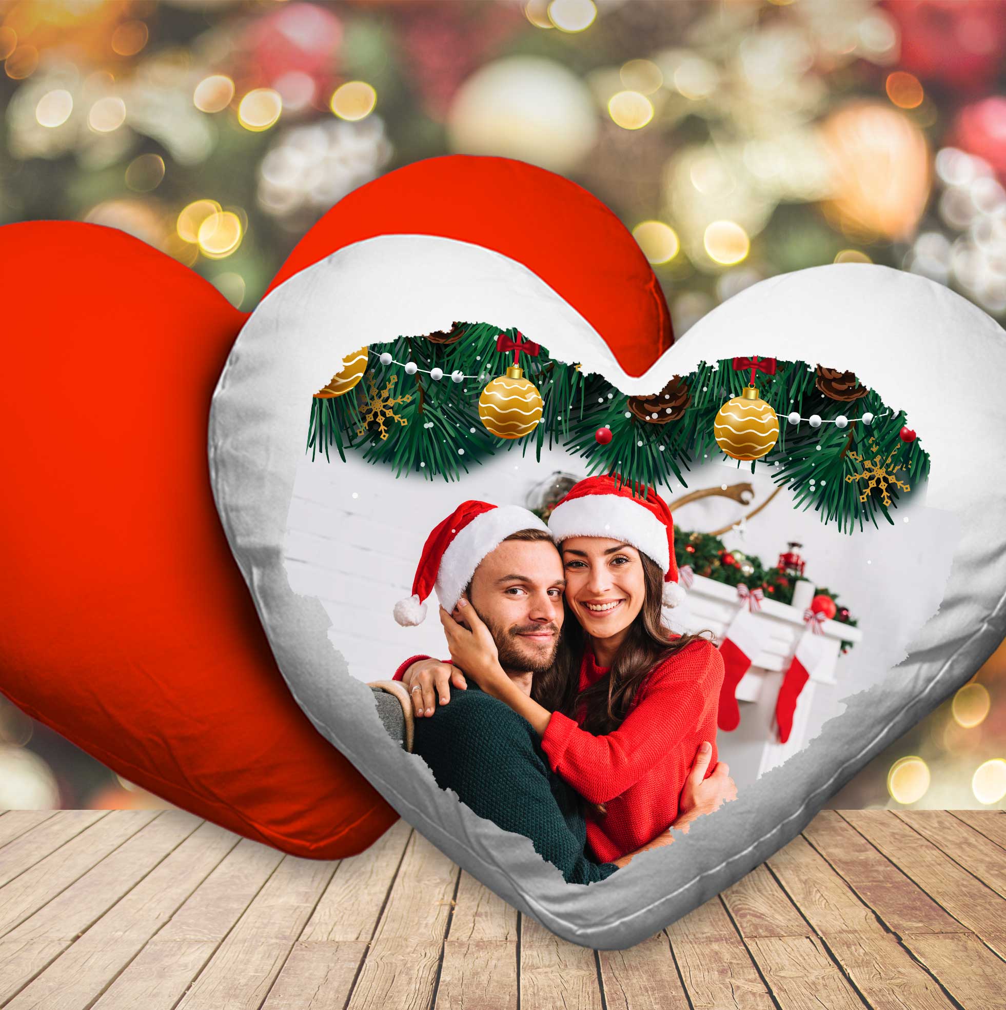 Cuscino Cuore Natale