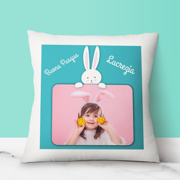 Cuscino Pasqua con foto