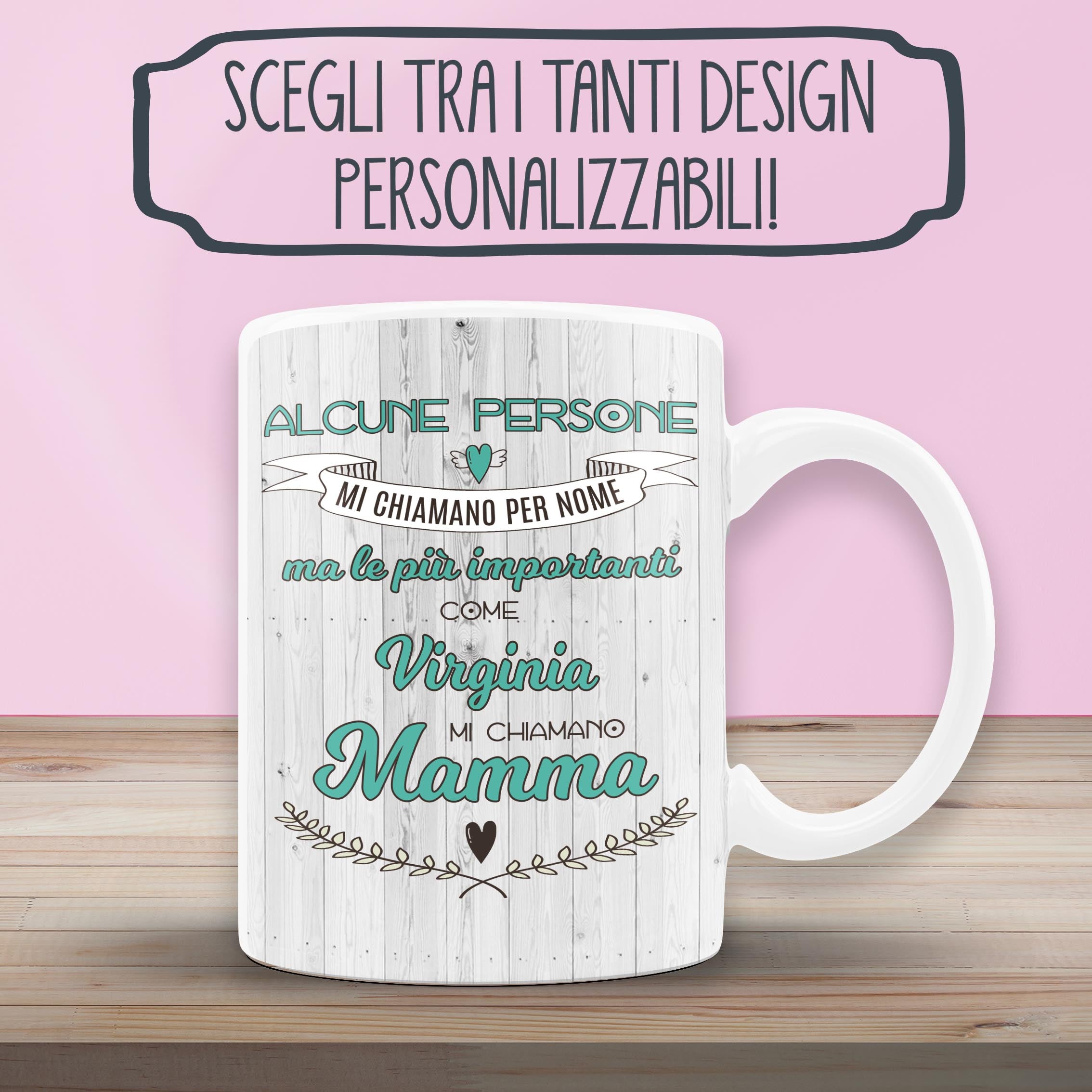 Tazza Regalo Per Mamma - Ceramica 300 Ml, Nero/Viola, Lavabile In Lavastoviglie, Confezione Regalo Singola