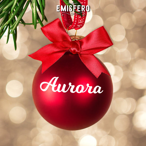 Pallina per albero di natale personalizzata con nome