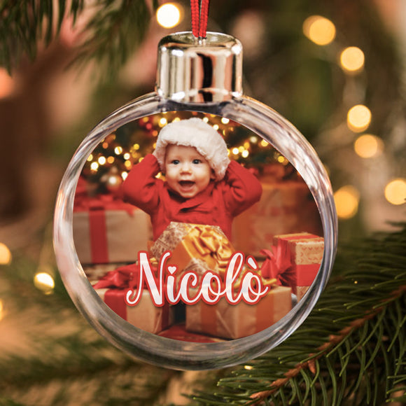 Pallina di Natale con foto