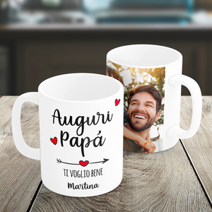 Tazza "Ti voglio bene Papà" con foto